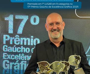 São Miguel é a gráfica mais premiada do Prêmio Gaúcho de Excelência Gráfica 2025